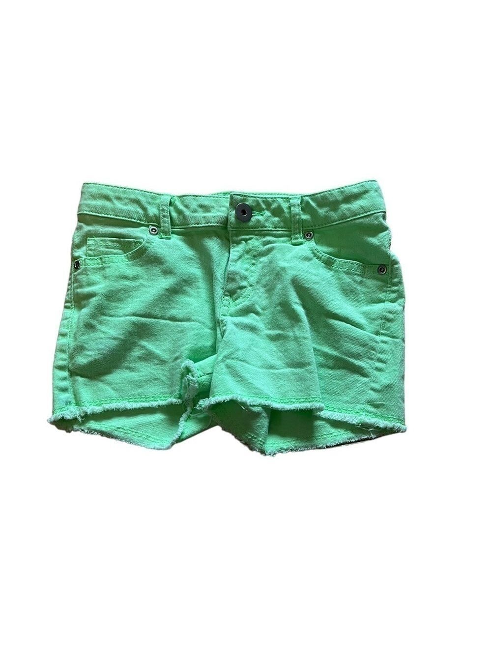 SO Green Denim Cutoff Shorts Girls Size 10